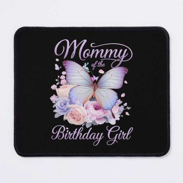 Item preview, Mommy of The Birthday Girl Butterfly Party Matching Family 1 designed and sold by lilLilaBatArt.
