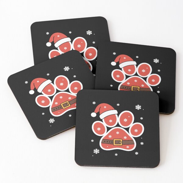 Item preview, Paws Santa Hat Dog Cat Paw Christmas Pet Lover T-Shirt for Men Women designed and sold by MinaReinger.