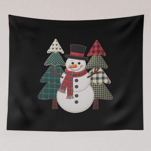Item preview, Patchwork Snowman Shirt - Cozy Christmas designed and sold by AmparoBoyle.