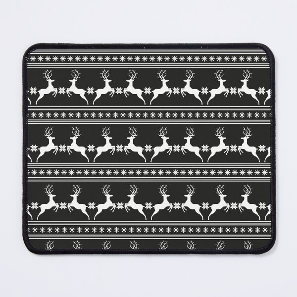 Item preview, Nordic Reindeer Pattern • Black and White Christmas Seamless Design designed and sold by alijun.