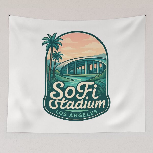 Item preview, SoFi Stadium and River Walk, Inglewood designed and sold by Places On Earth.