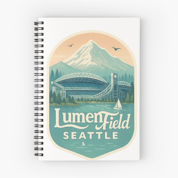 Item preview, Lumen Field with Mount Rainier, Seattle designed and sold by Places On Earth.