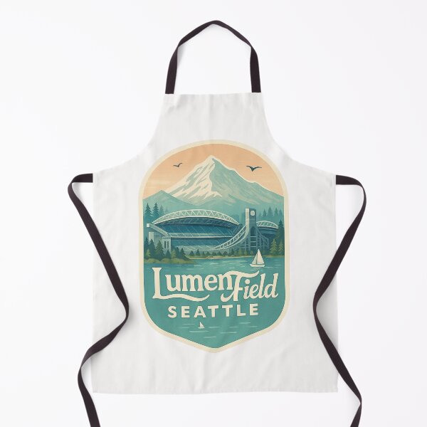 Item preview, Lumen Field with Mount Rainier, Seattle designed and sold by Places On Earth.