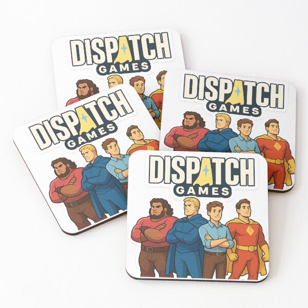 Item preview, Dispatch Games Crew Logo Retro Gaming Merchandise Indie Game Developer Team Character Art Sticker designed and sold by zevorgue.