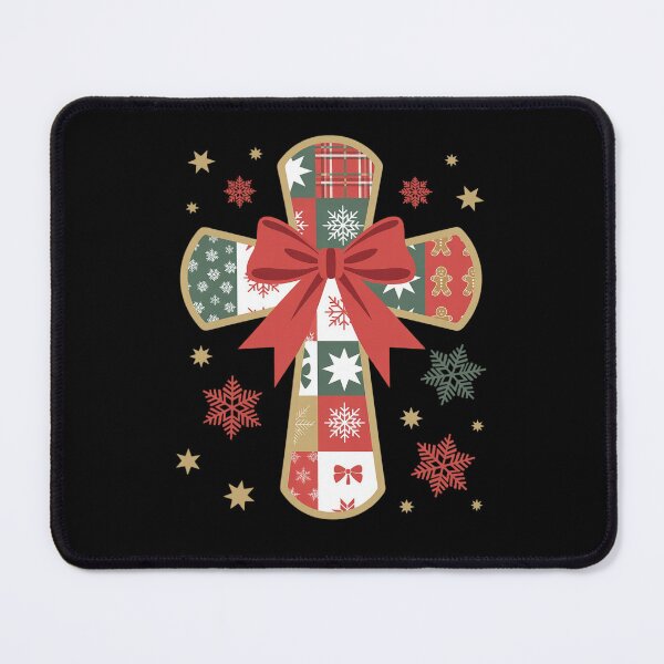 Item preview, Patchwork Christmas Cross Png, Christian Christmas Coquette designed and sold by RansomFlatley.