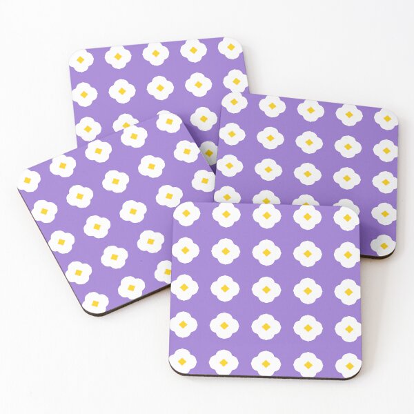 Item preview, Purple and White Geometric Floral designed and sold by Siteehaa.