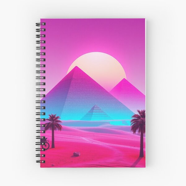 Item preview, Vaporwave Pyramids Sunset Retro Aesthetic Art Print designed and sold by EllDAV777.