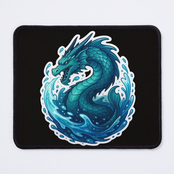 Item preview, Water Dragon – The Ocean Serpent of Flow and Fury designed and sold by Sksticker991.