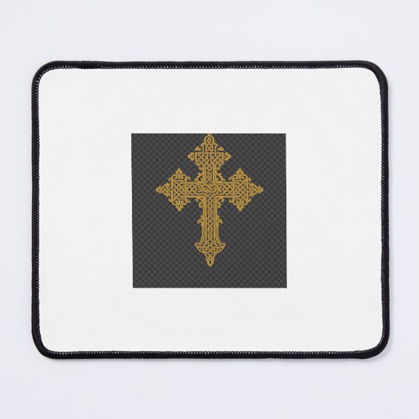 Item preview, Ethiopian Orthodox Cross – Gold Ornamental Design designed and sold by Wubet.