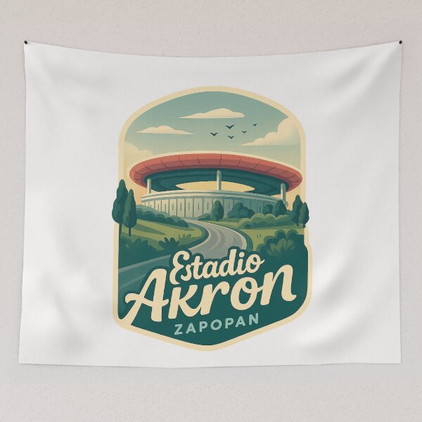 Item preview, Estadio Akron and Hillside Drive, Zapopan designed and sold by Places On Earth.