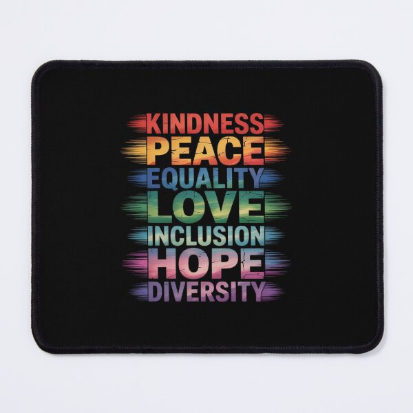 Item preview, Kindness peace inclusion hope rainbow for gay and lesbian designed and sold by RsFilsingerArt.