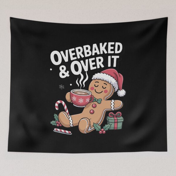 Item preview, Overbaked & Over it Shirt Gingerbread Christmas Shirt Family Holiday designed and sold by HaileyRobel.