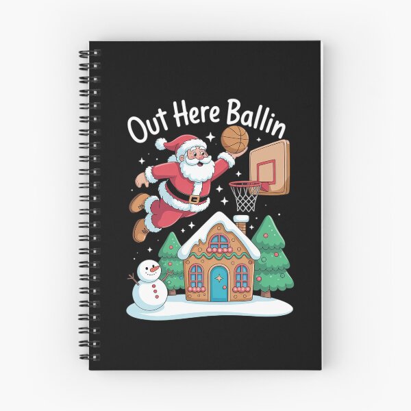 Item preview, Out Here Ballin Christmas, Santa Basketball designed and sold by FranzFriesen.
