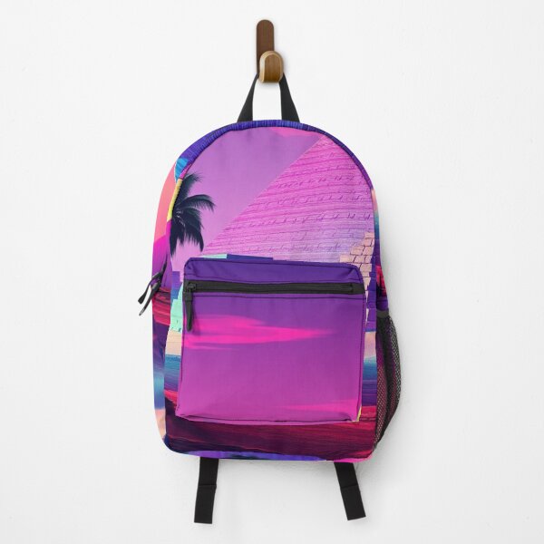 Item preview, Vaporwave Pyramids Neon Sunset Synthwave Aesthetic Art designed and sold by EllDAV777.