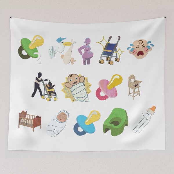 Item preview, Collection of Sims 3 Baby and Toddler related Wishes / Moodlet Paper Collage 3 designed and sold by toowoosh.