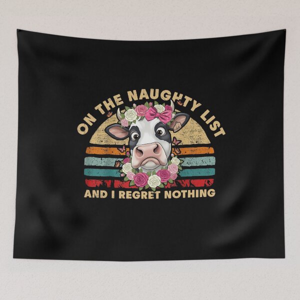 Item preview, Retro Floral Naughty Cow T-Shirt designed and sold by LashondaGreen89.