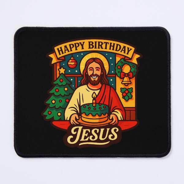 Item preview, Happy Birthday Jesus Birthday Cake designed and sold by plushism.