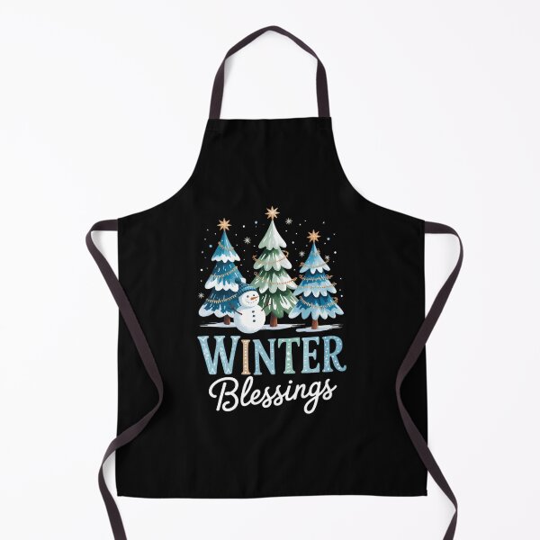 Item preview, Trees Christmas Snowman Winter Blessings Saying designed and sold by Turbotine.