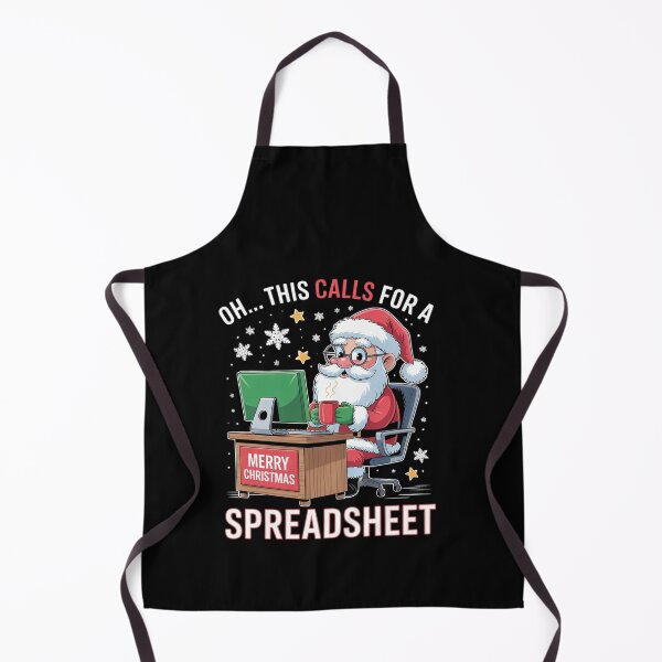 Item preview, oh this calls for a spreadsheet,Santa analyst in christmas designed and sold by RayArmstrong.
