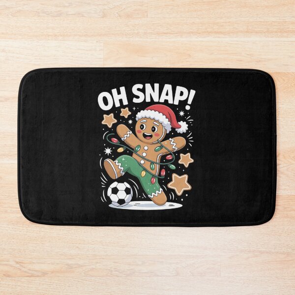 Item preview, Oh Snap Gingerbreadman Christmas Soccer designed and sold by DrewLeuschke.