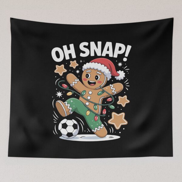 Item preview, Oh Snap Gingerbreadman Christmas Soccer designed and sold by DrewLeuschke.