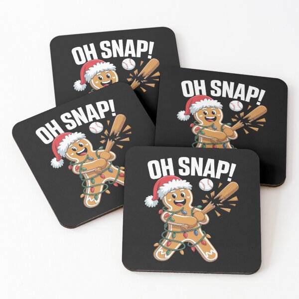 Item preview, Oh Snap Gingerbreadman Christmas Baseball designed and sold by MinaReinger.