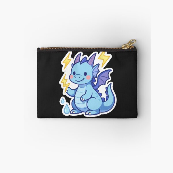 Item preview, Thunder Dragon – Cute Kawaii Blue Lightning Baby Dragon Sticker designed and sold by Sksticker991.