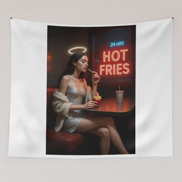 Item preview, Angel woman fast food dinner   designed and sold by CathryneDelamort.