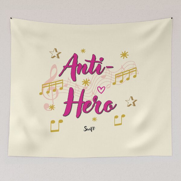 Item preview, Anti-Hero Popular Song Title designed and sold by CharlottePlaceArt.