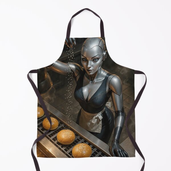 Item preview, Android woman fast food   designed and sold by CathryneDelamort.