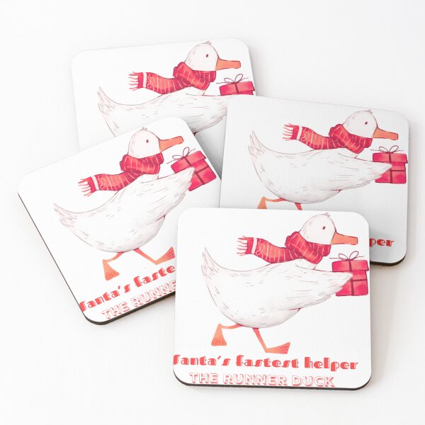 Item preview, Christmas Running Duck Cartoon designed and sold by BoringClothes .
