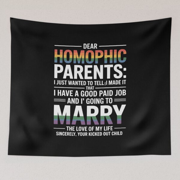Item preview, LGBT Gay Lesbian Bisexual Homophobic Parents designed and sold by RsFilsingerArt.
