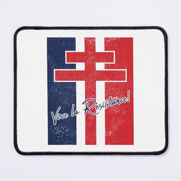 Item preview, French Resistance Symbol Vintage Flag and Cross designed and sold by MehMerchTees.