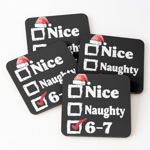Item preview, Nice Naughty 6 7 Meme 6 7 Christmas Six Seven Xmas designed and sold by MadalynKiehn.