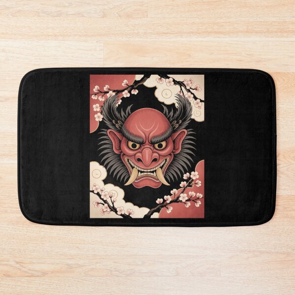 Item preview, Fierce Tengu Mask Japanese Cherry Blossom Art designed and sold by k3rstman1.