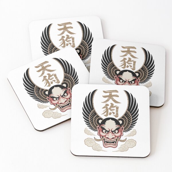 Item preview, Traditional Japanese Tengu Mask Folklore Art designed and sold by k3rstman1.