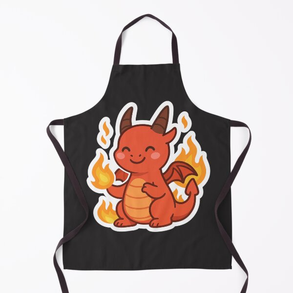 Item preview, Fire Dragon – Cute Kawaii Red Baby Dragon Sticker designed and sold by Sksticker991.
