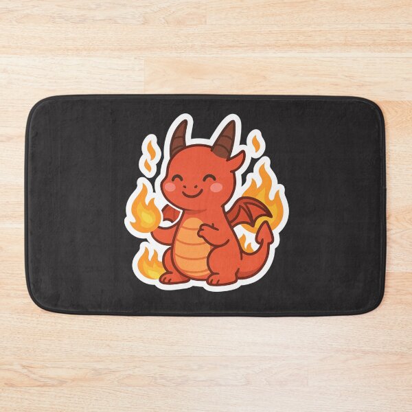 Item preview, Fire Dragon – Cute Kawaii Red Baby Dragon Sticker designed and sold by Sksticker991.