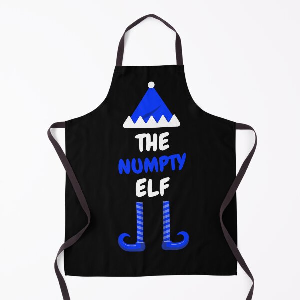 Item preview, The Numpty Elf – Funny Scottish Christmas Design (Blue & White) designed and sold by TalkTee Me.