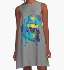 Dog robot A-Line Dress