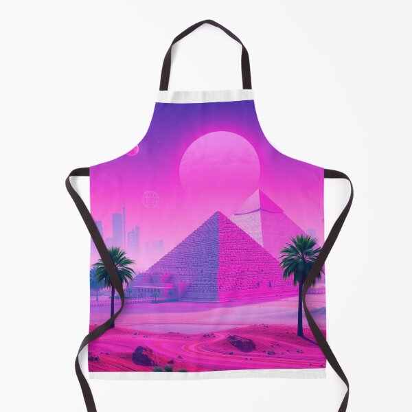 Item preview, Vaporwave Pyramids Pink Aesthetic Synthwave Wall Art designed and sold by EllDAV777.