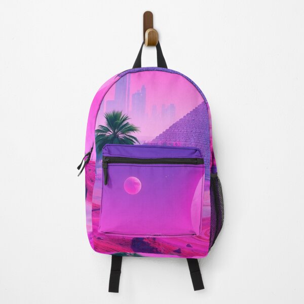 Item preview, Vaporwave Pyramids Pink Aesthetic Synthwave Wall Art designed and sold by EllDAV777.