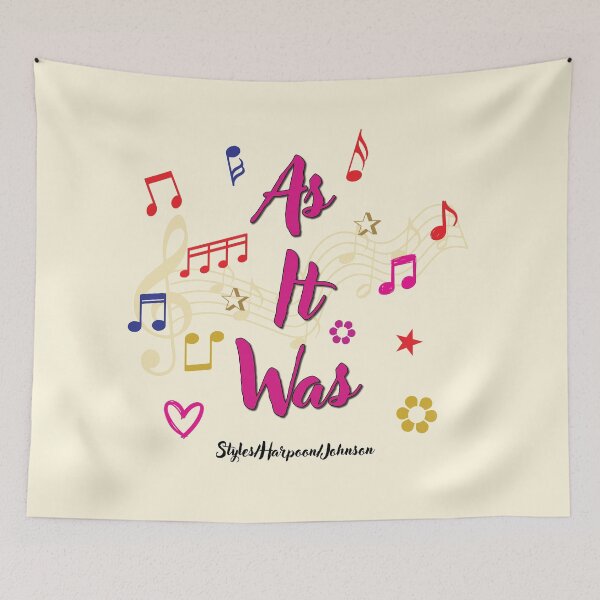Item preview, As It Was Popular Song Title designed and sold by CharlottePlaceArt.