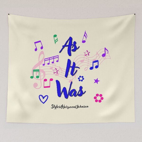 Item preview, As It Was Popular Song Title designed and sold by CharlottePlaceArt.