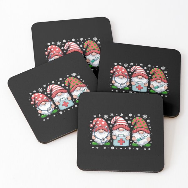 Item preview, Nurse Christmas Gnomes Xmas Scrub Top ER Rn Nursing Gnomies designed and sold by RayArmstrong.
