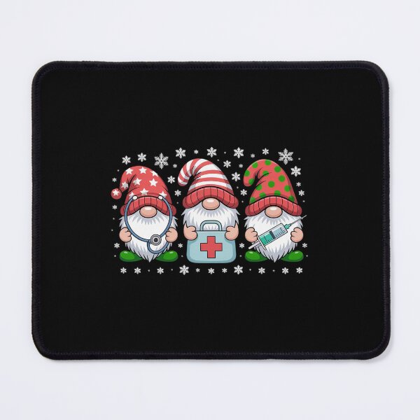 Item preview, Nurse Christmas Gnomes Xmas Scrub Top ER Rn Nursing Gnomies designed and sold by RayArmstrong.