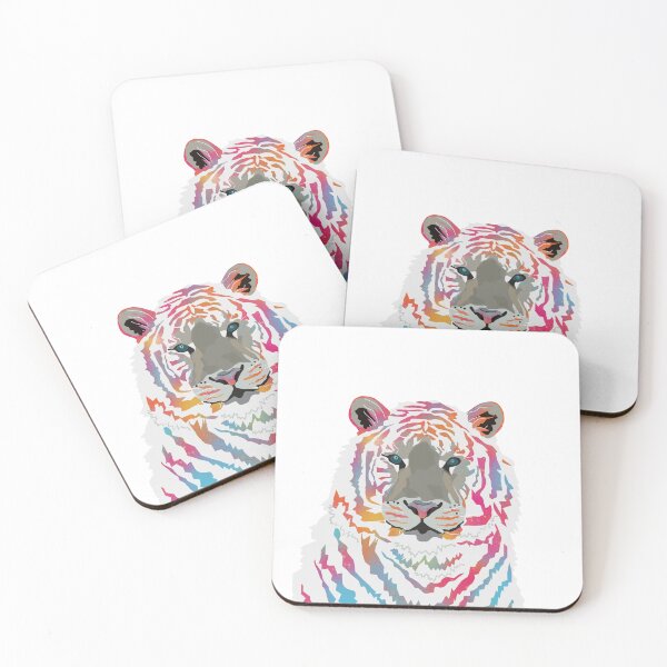 Item preview, Colour Splash White Tiger - Pink designed and sold by AlyceAnn.