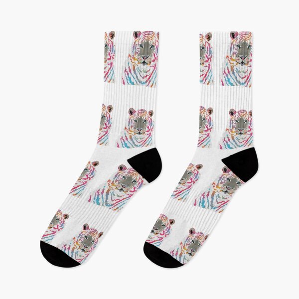 Item preview, Colour Splash White Tiger - Pink designed and sold by AlyceAnn.