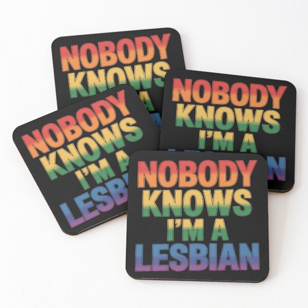 Item preview, LGBT Pride - Nobody Knows I'm A Lesbian designed and sold by RoyTill0Art.