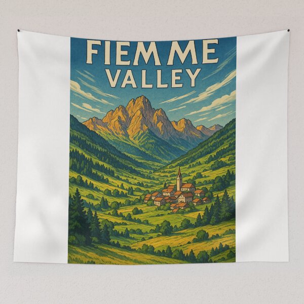 Item preview,  Fiemme Valley Italy Scenic Village in the Dolomites designed and sold by Places On Earth.